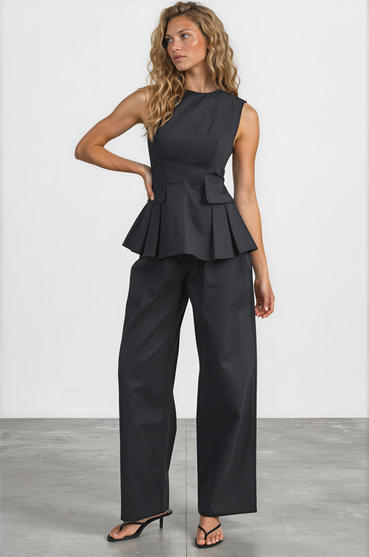 Peplum Pant Set