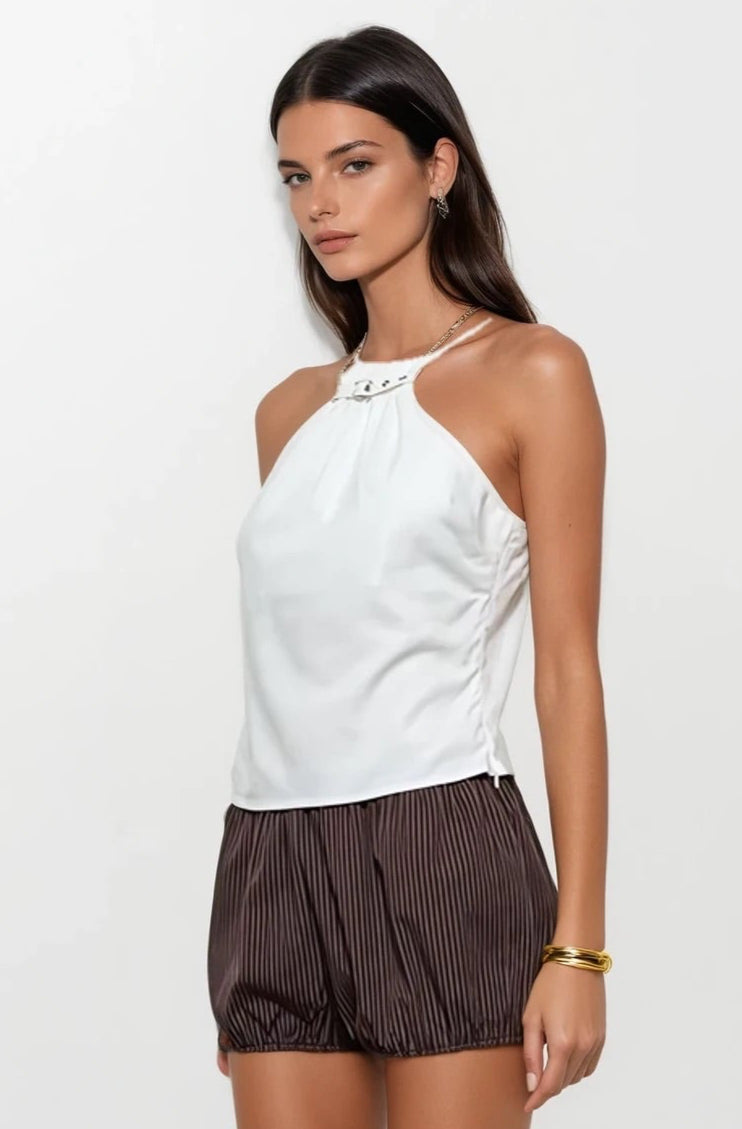 The Karim Linen Top