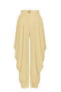 Drape Pant W/Gold Button
