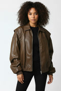 Faux Leather Jacket