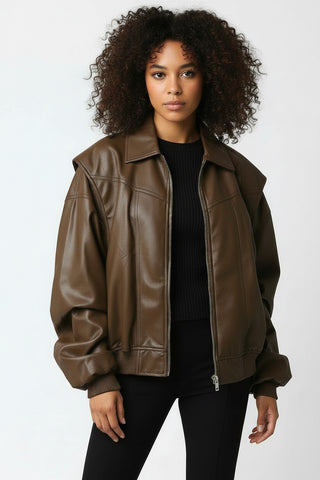 Faux Leather Jacket