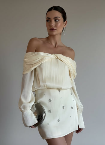 Off Shoulder Mini Dress