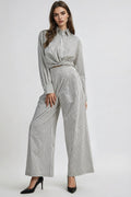 Pinstripe Pant Set