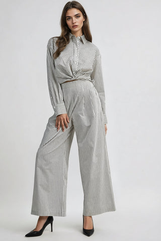 Pinstripe Pant Set
