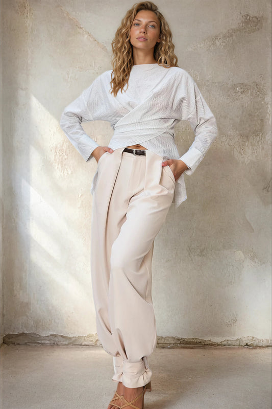 Pleated Bubble Pant