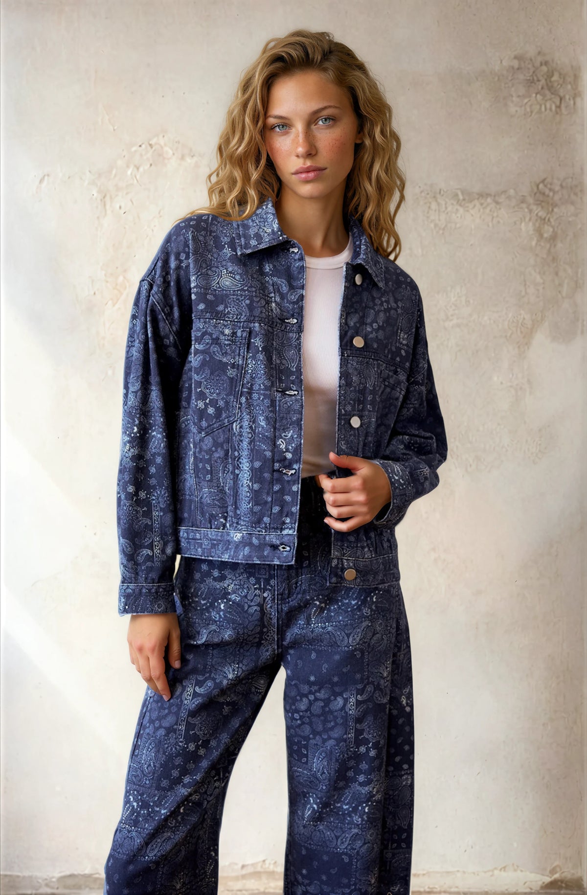 The Bandana Denim Jacket