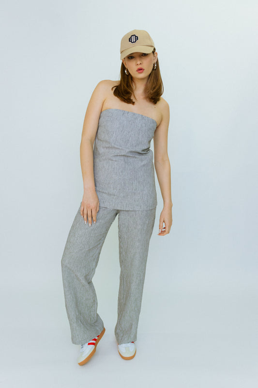 Mariam Linen Corset Top