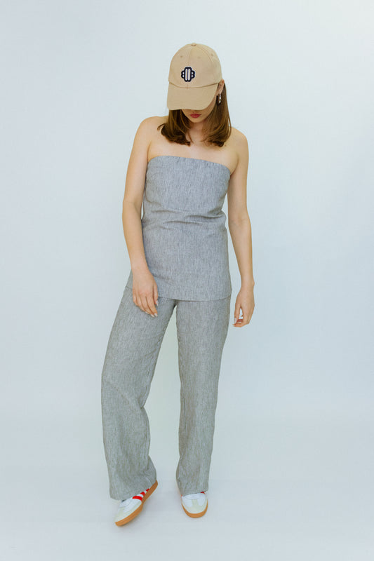 Mariam Linen Corset Top
