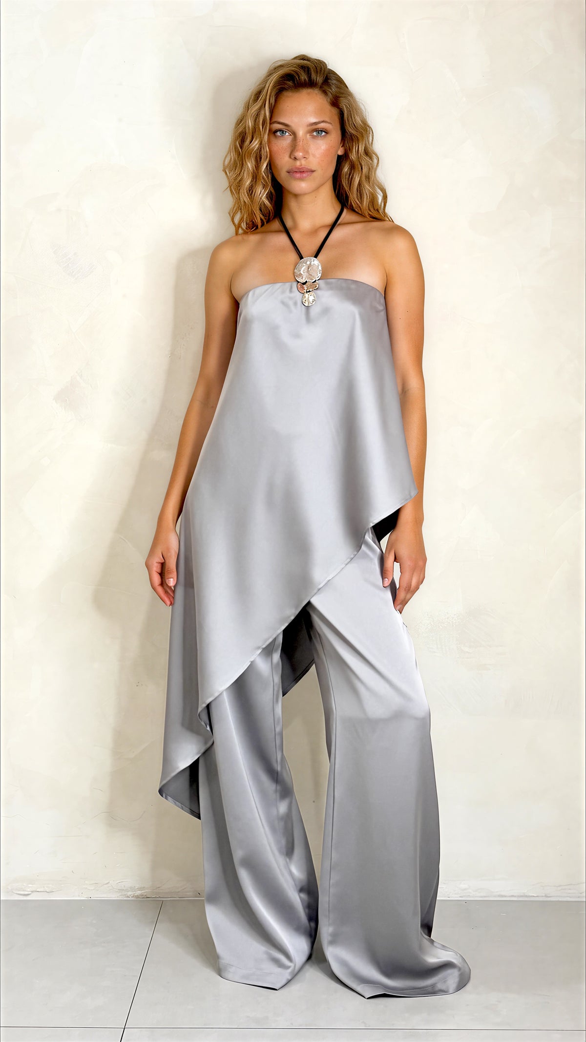 Satin Wide Leg Pant