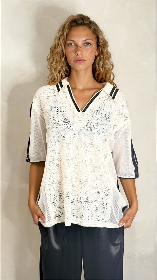 The Mich Crochet Polo