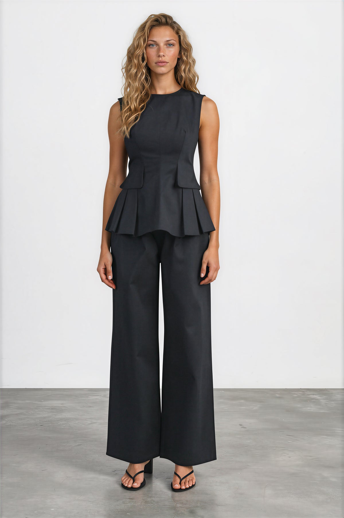 Peplum Pant Set