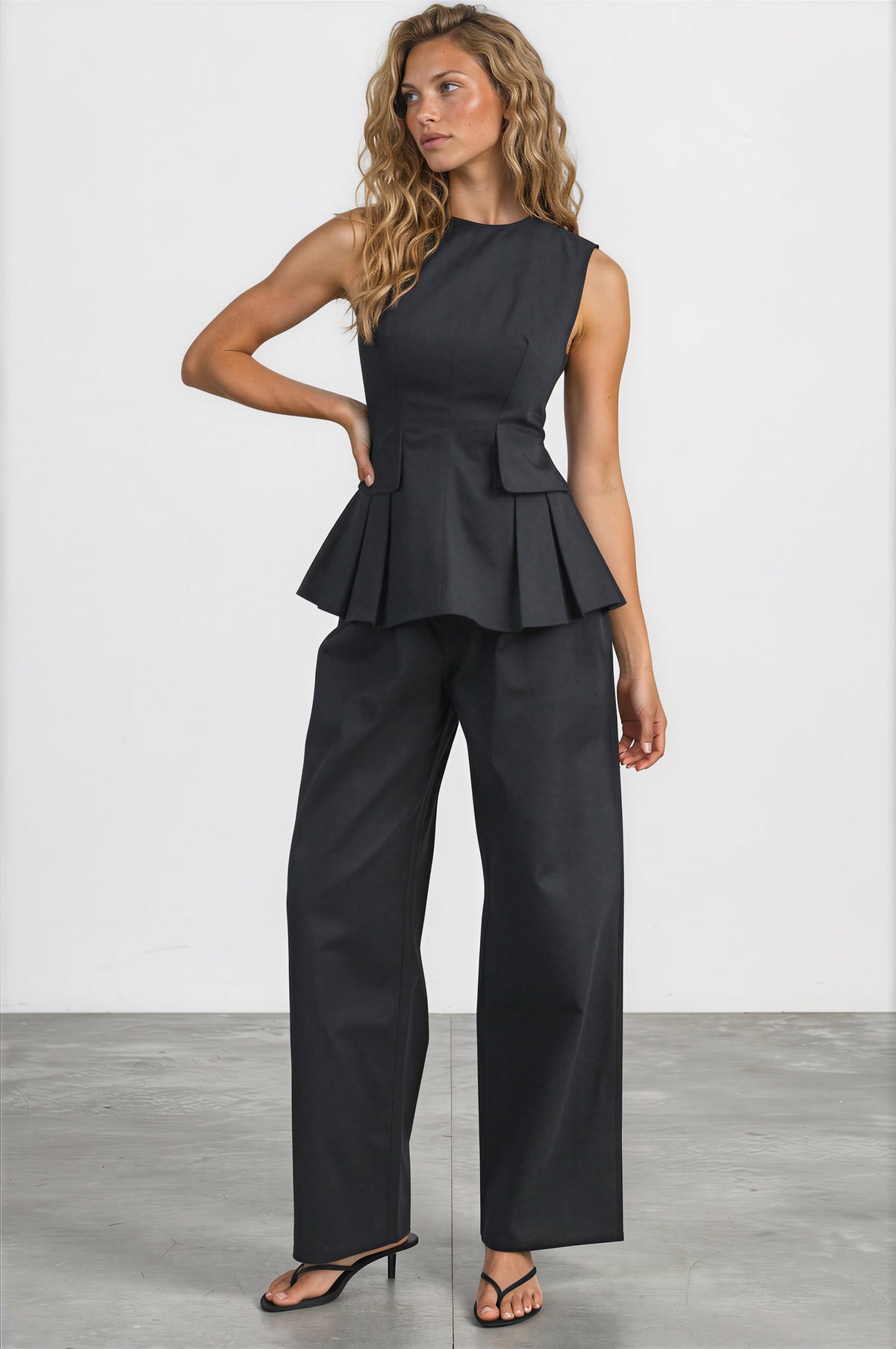 Peplum Pant Set
