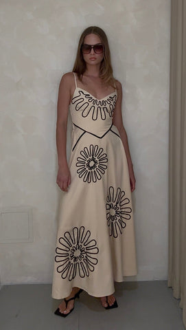 The Carolina Printed Midi Dress