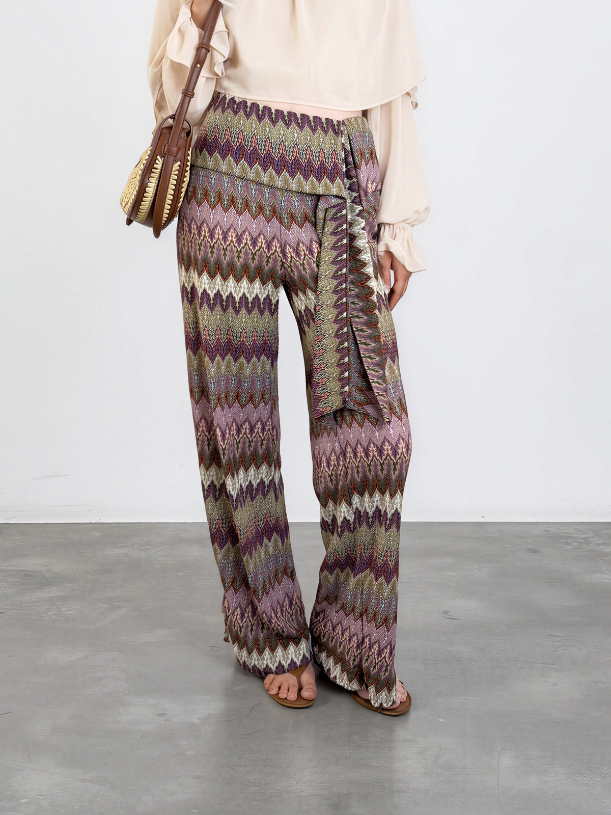 Zig Zag Drape Pant
