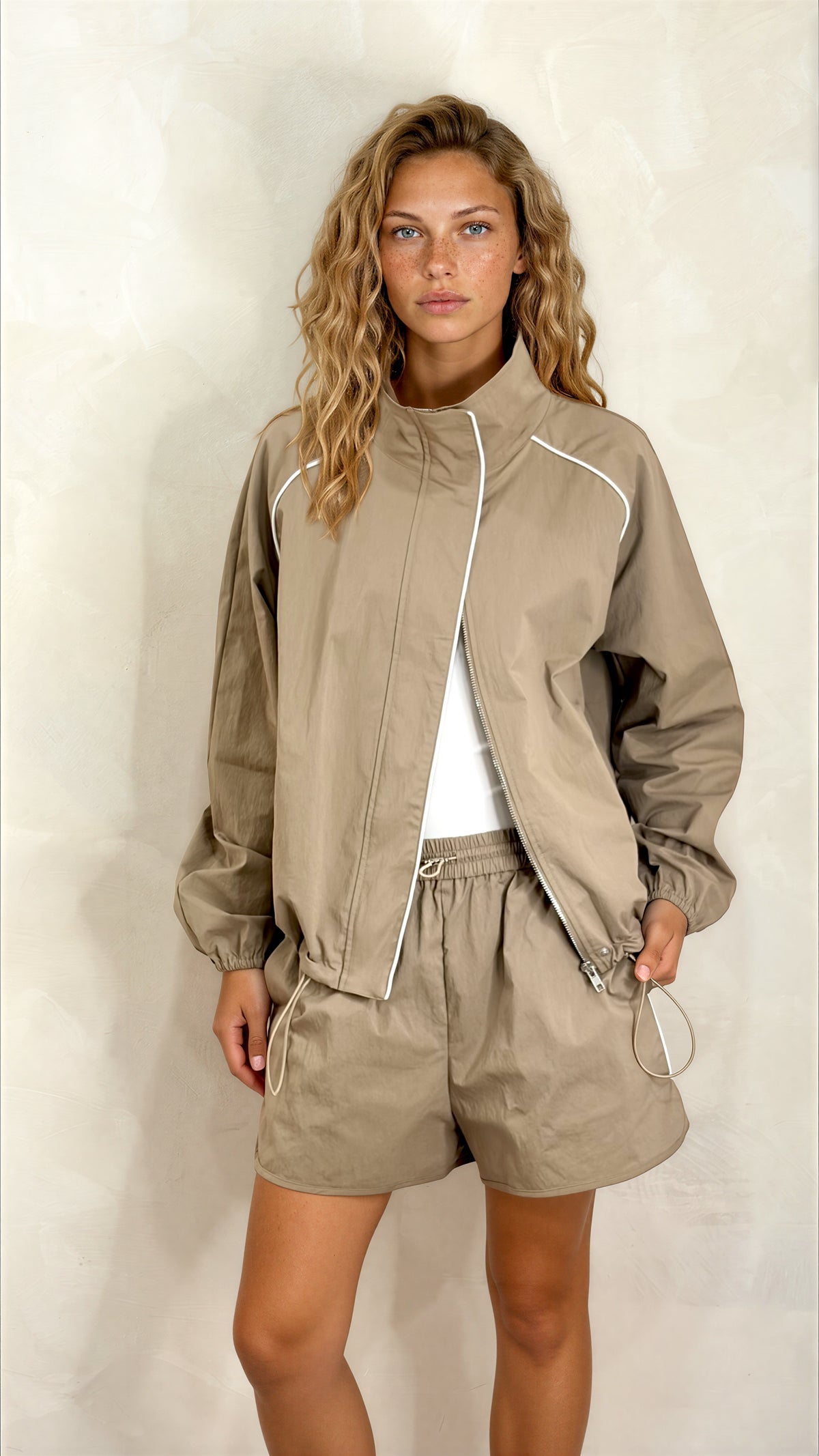 High Neck Track Jacket