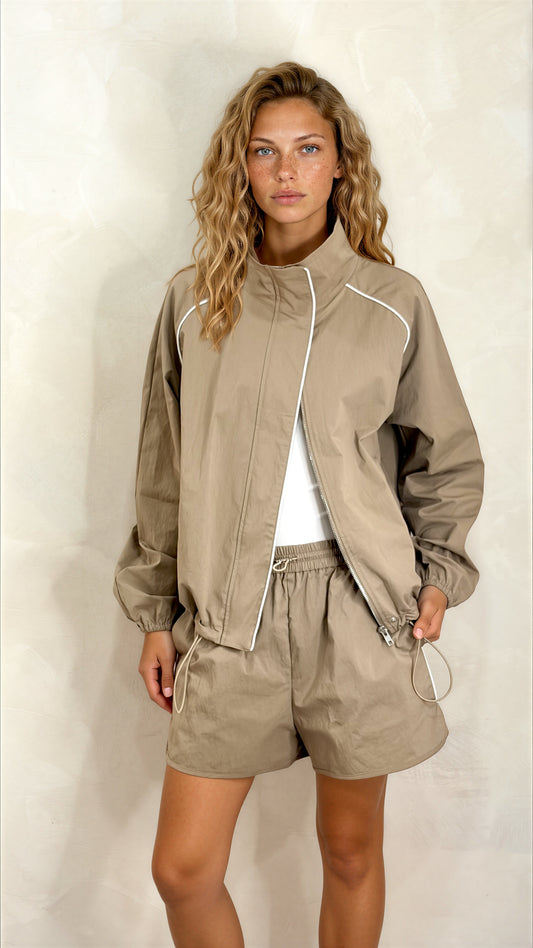 High Neck Track Jacket