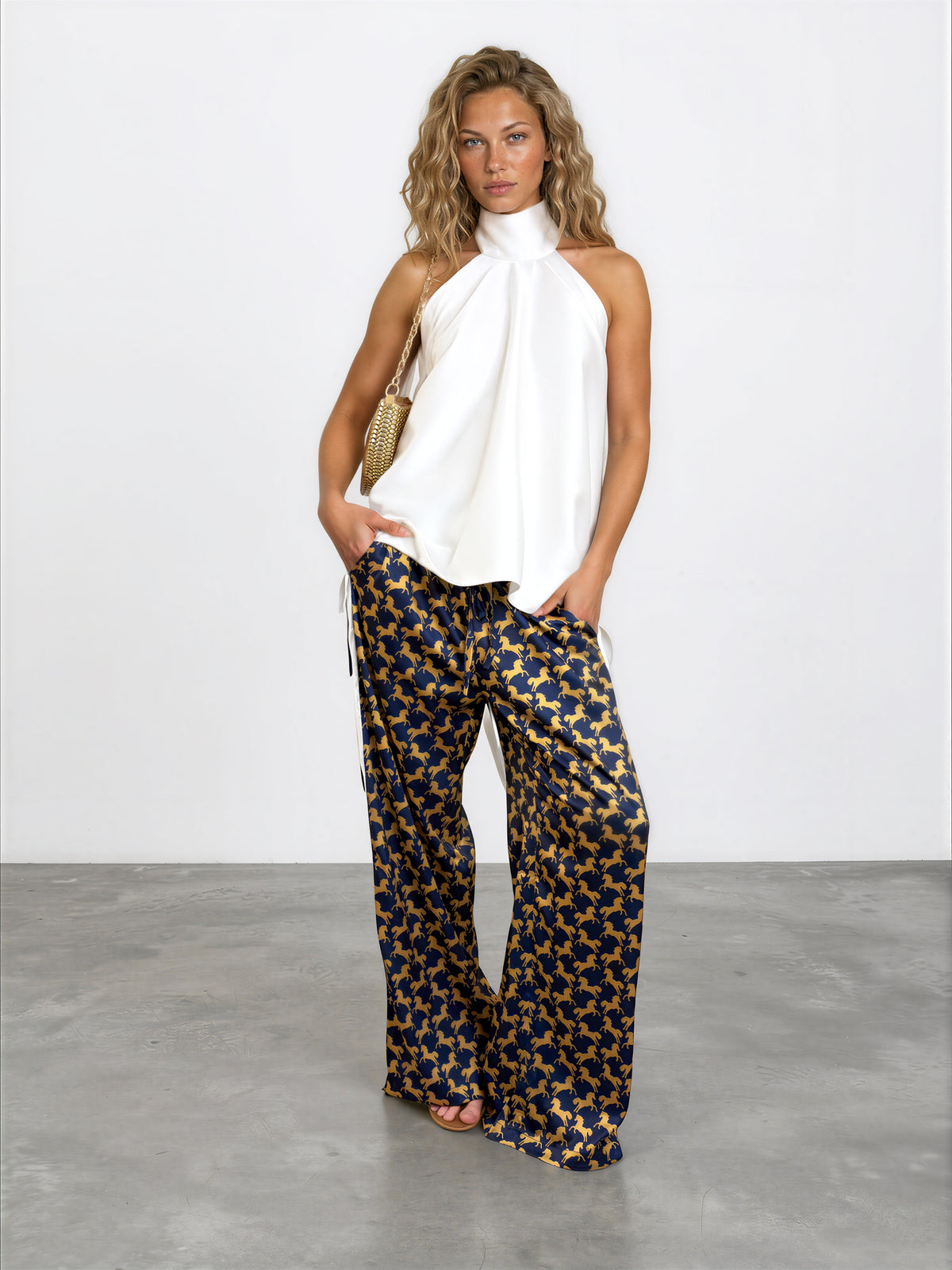Satin Track Pant