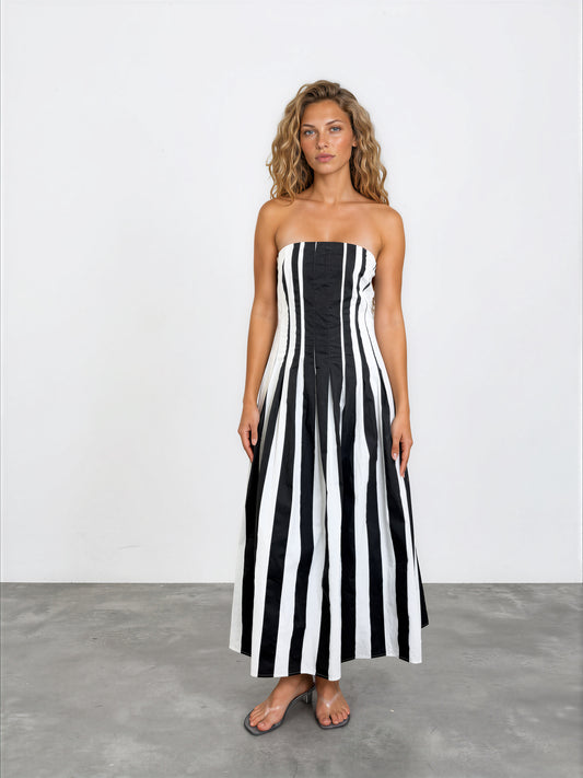 Stripe Midi Dress
