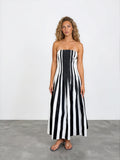Stripe Midi Dress