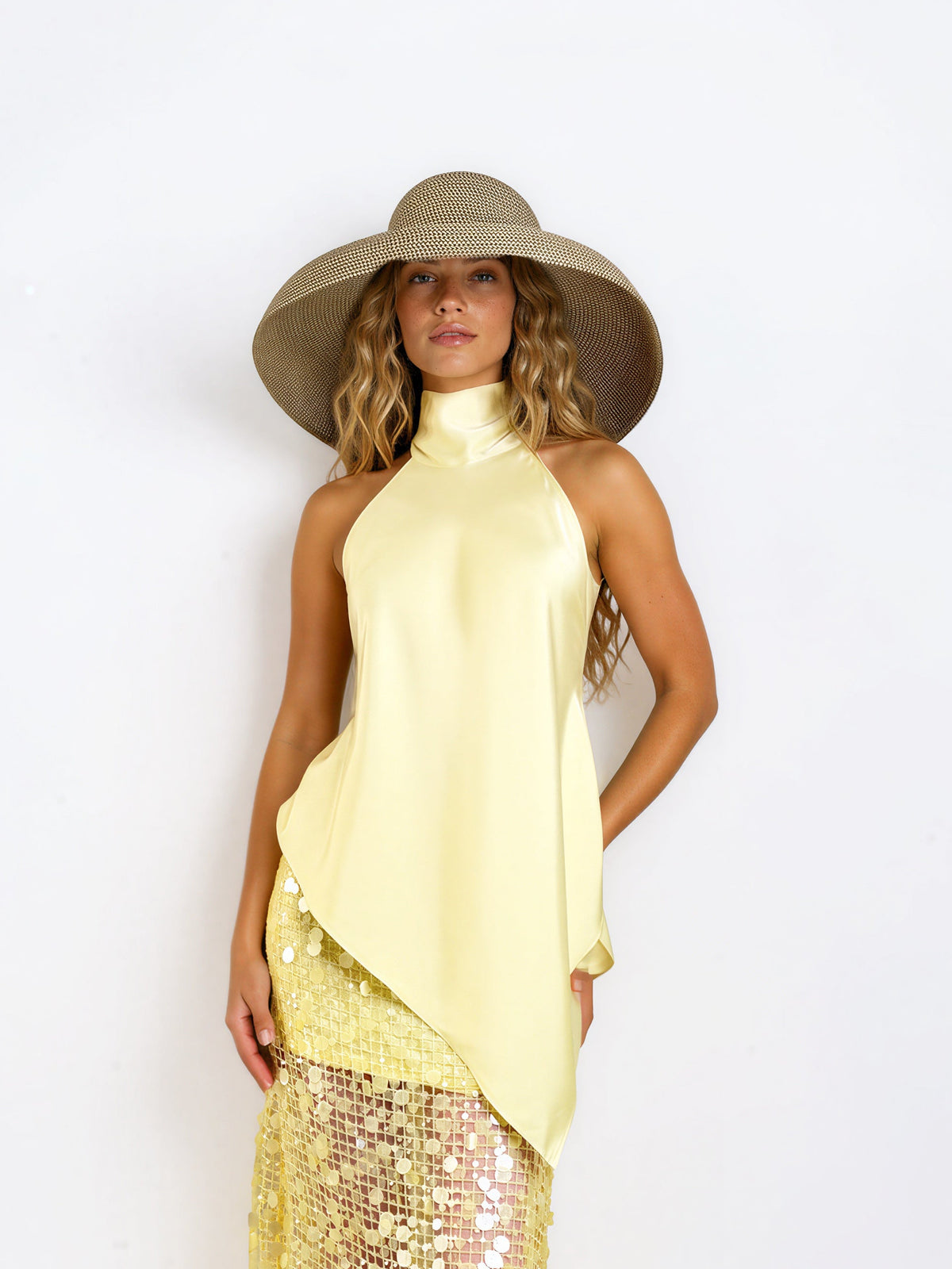Asym Halter Top