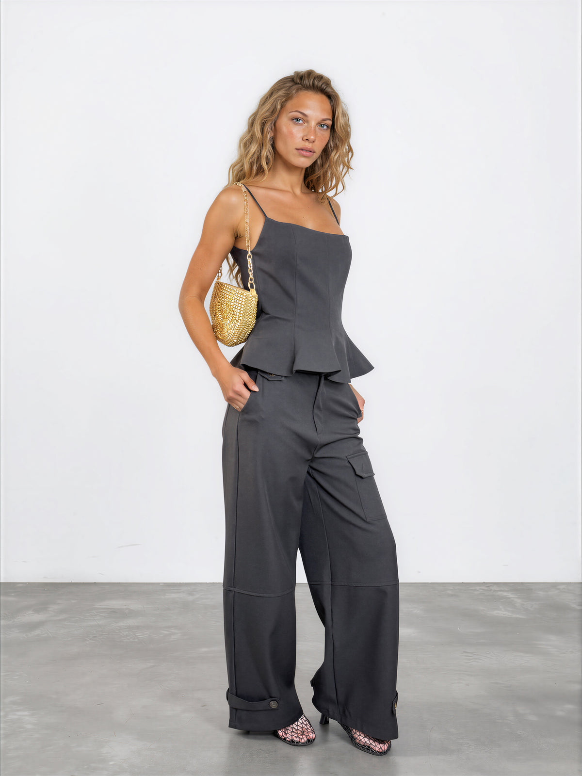 Cami Peplum Top