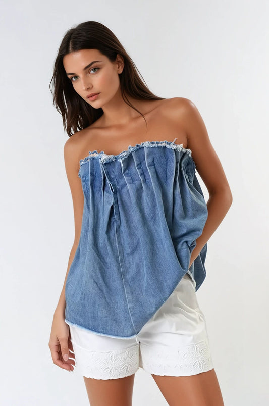 The Axel Pleated Top