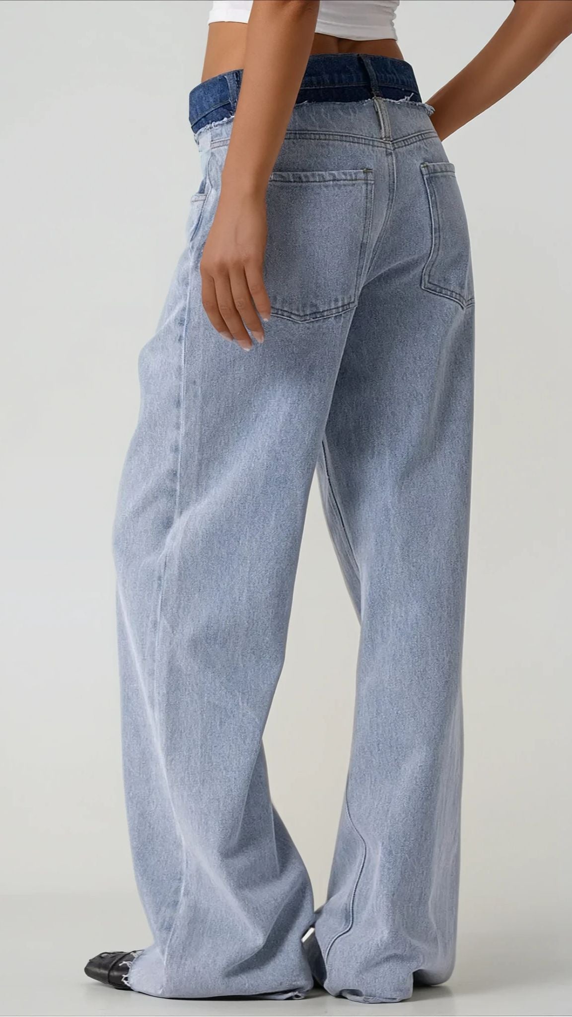 Two Tone Denim Pant