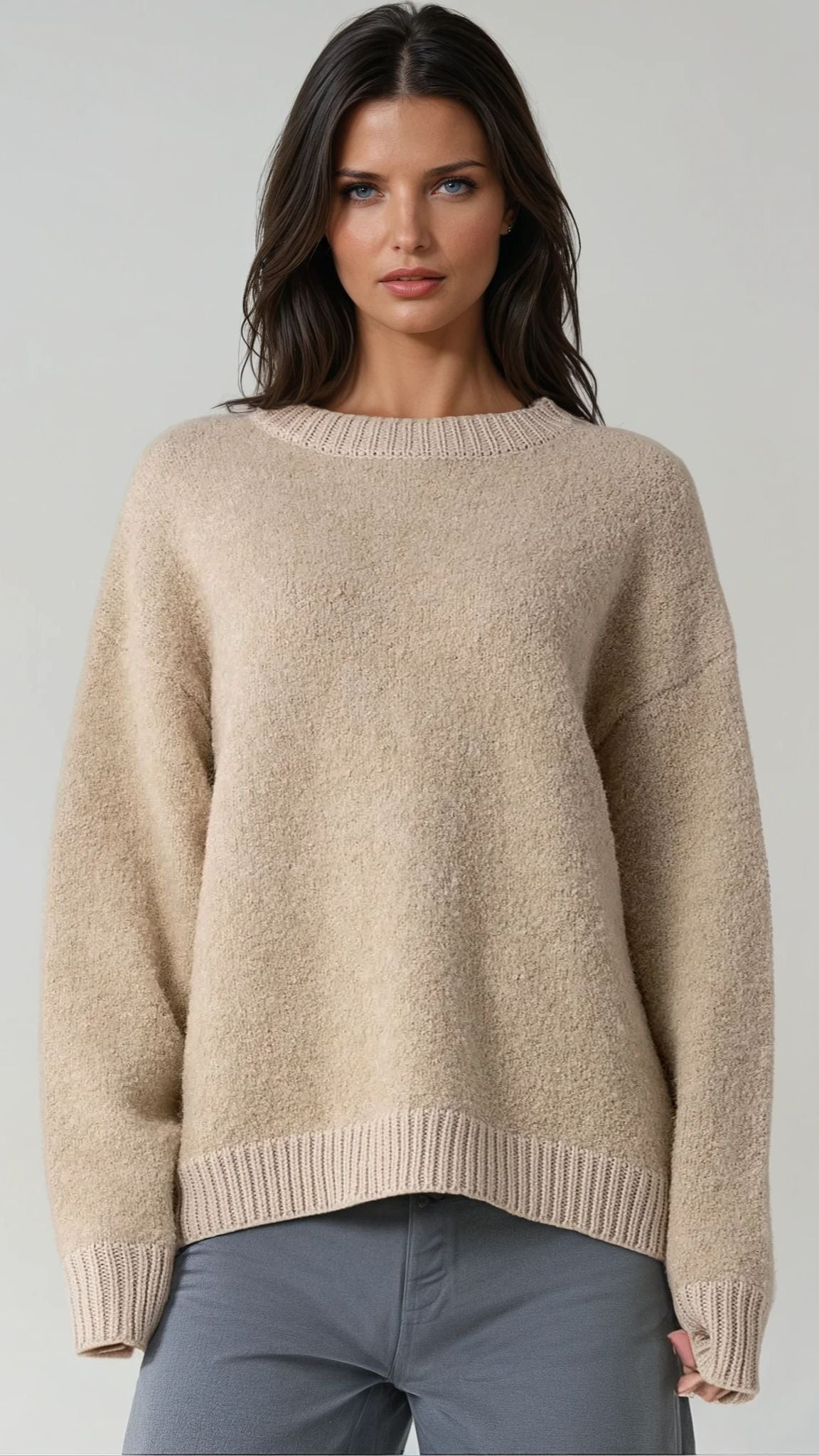 Oversized Boucle Sweater