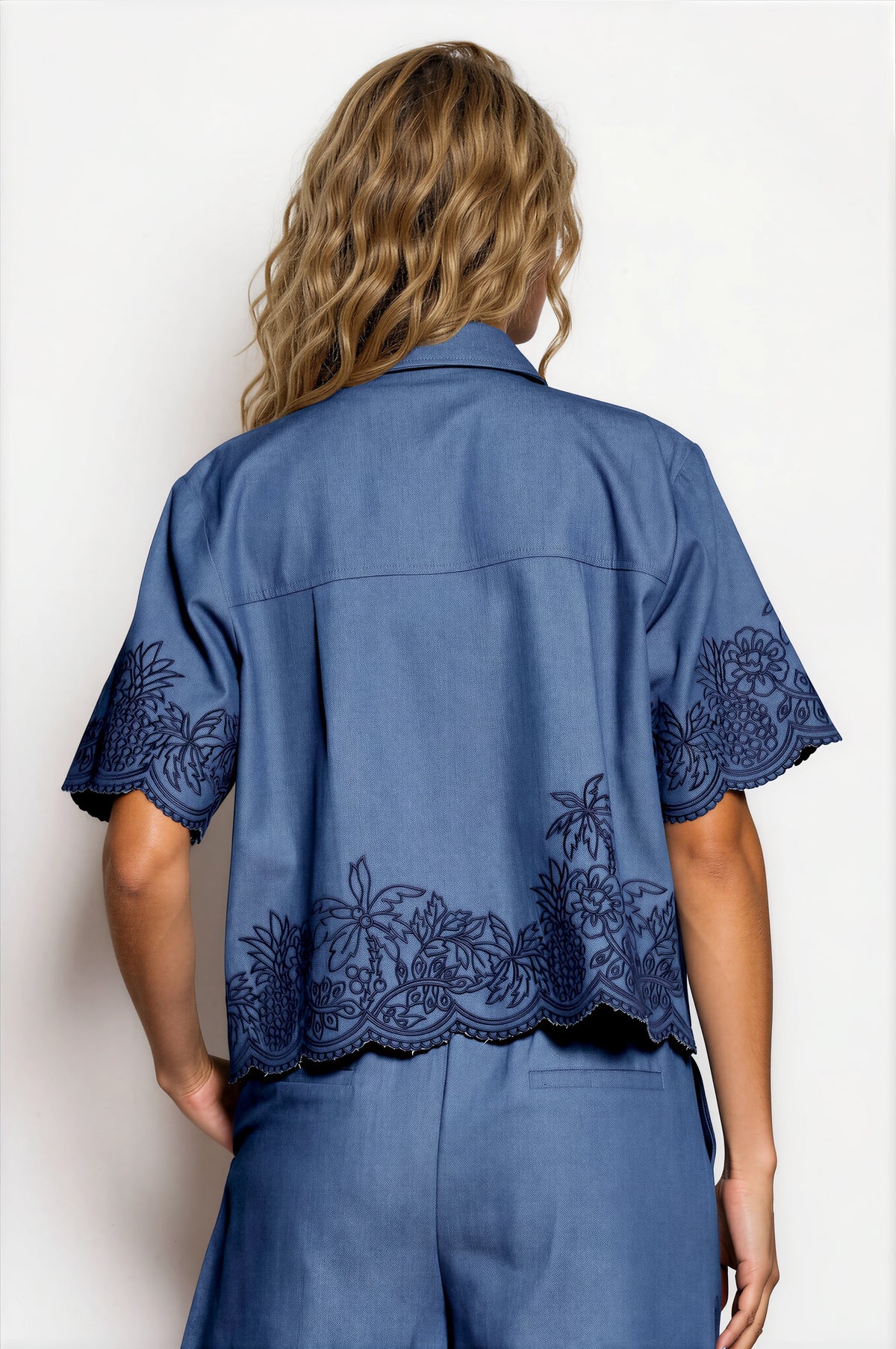 Denim Emb Shirt