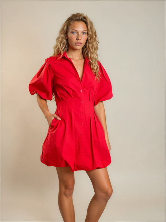 The Bubble Shirt Dress