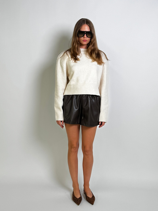 Padded Knit Sweater
