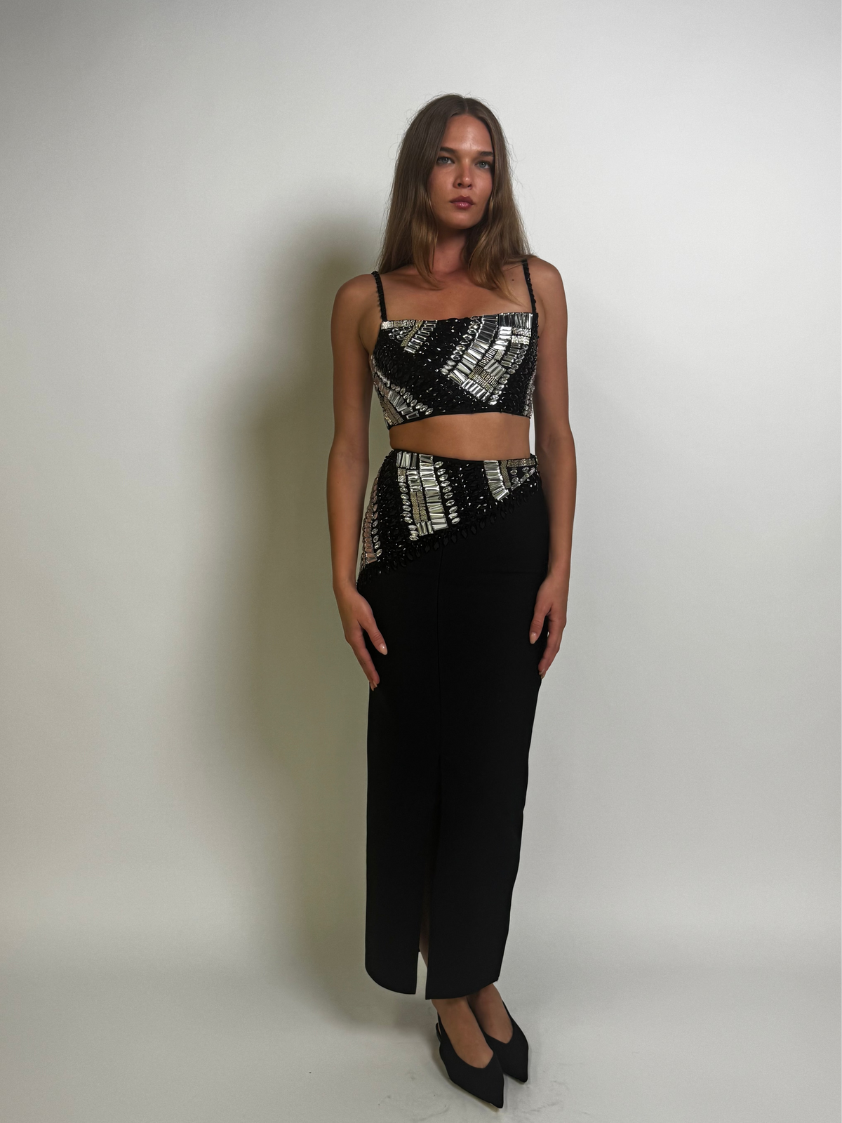Beaded Skirt Set