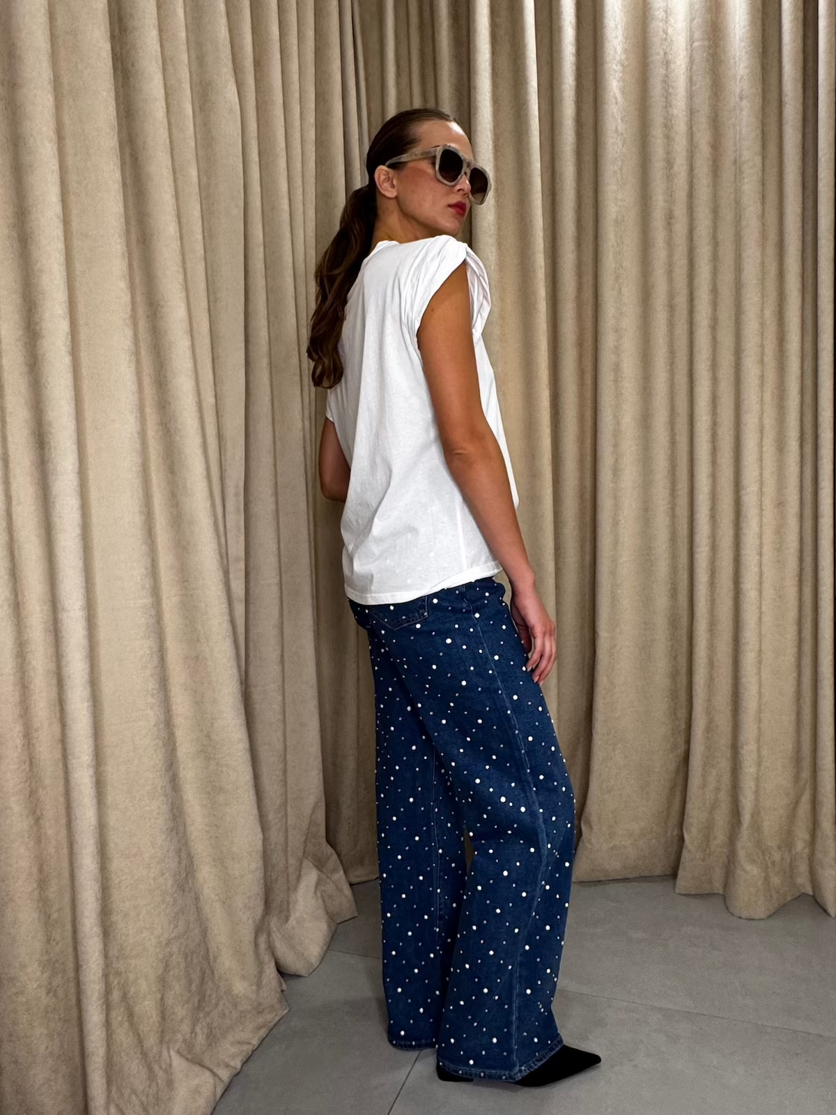 Pearl Emb Jean