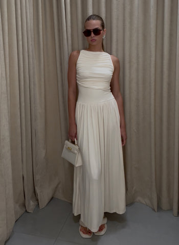 The Saphia Off Shoulder Midi Dress