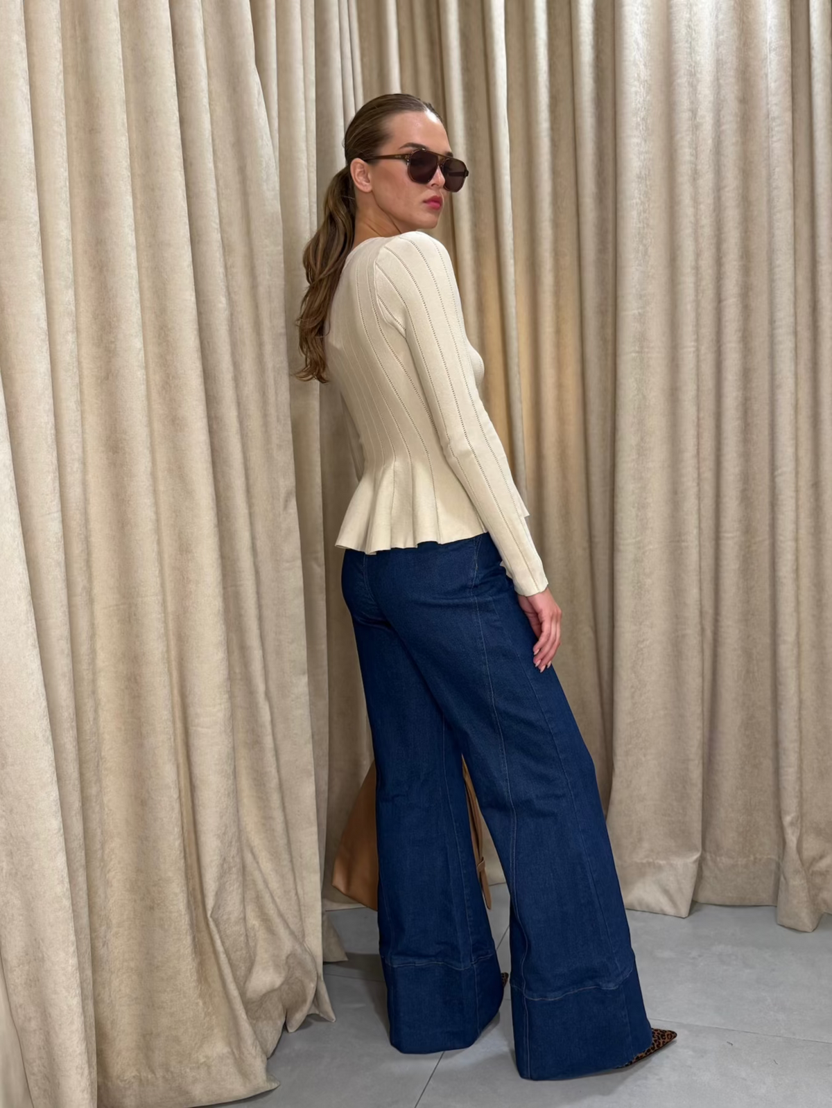 Peplum Light Sweater