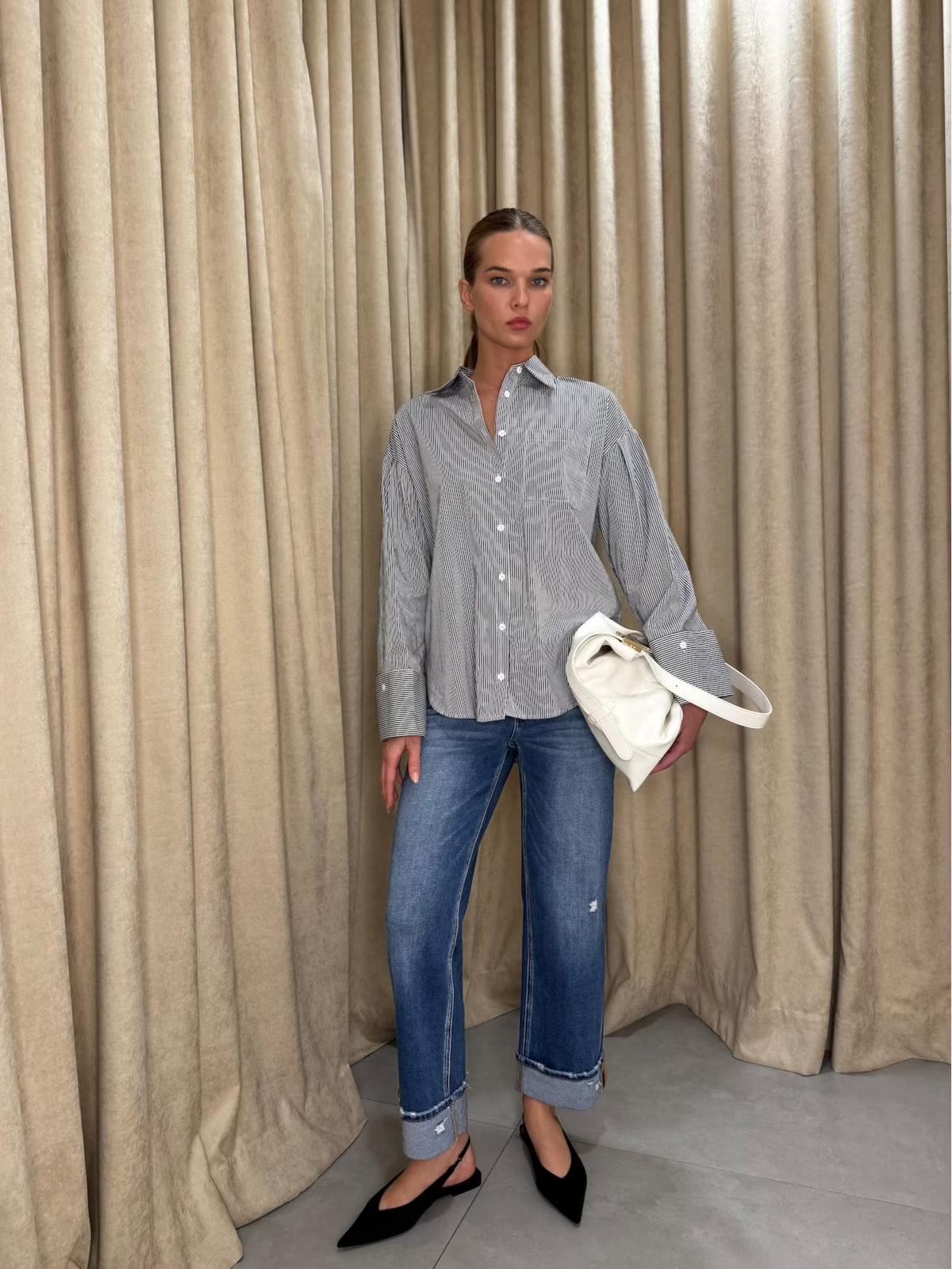 Shirt W/Oversized Cuff