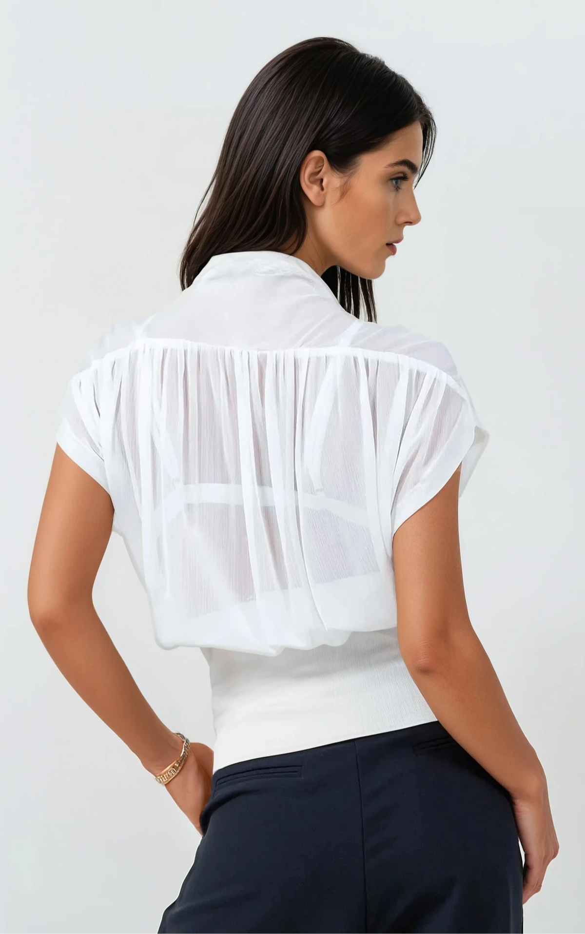 Simona Sheer Blouse