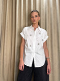 Poplin Shirt W/Crystals
