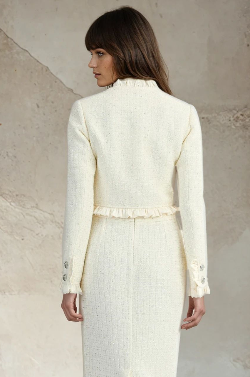 Frill Tweed Jacket