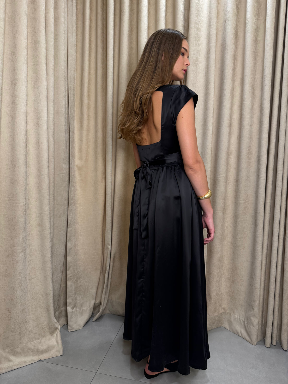 Tie Back Midi Dress