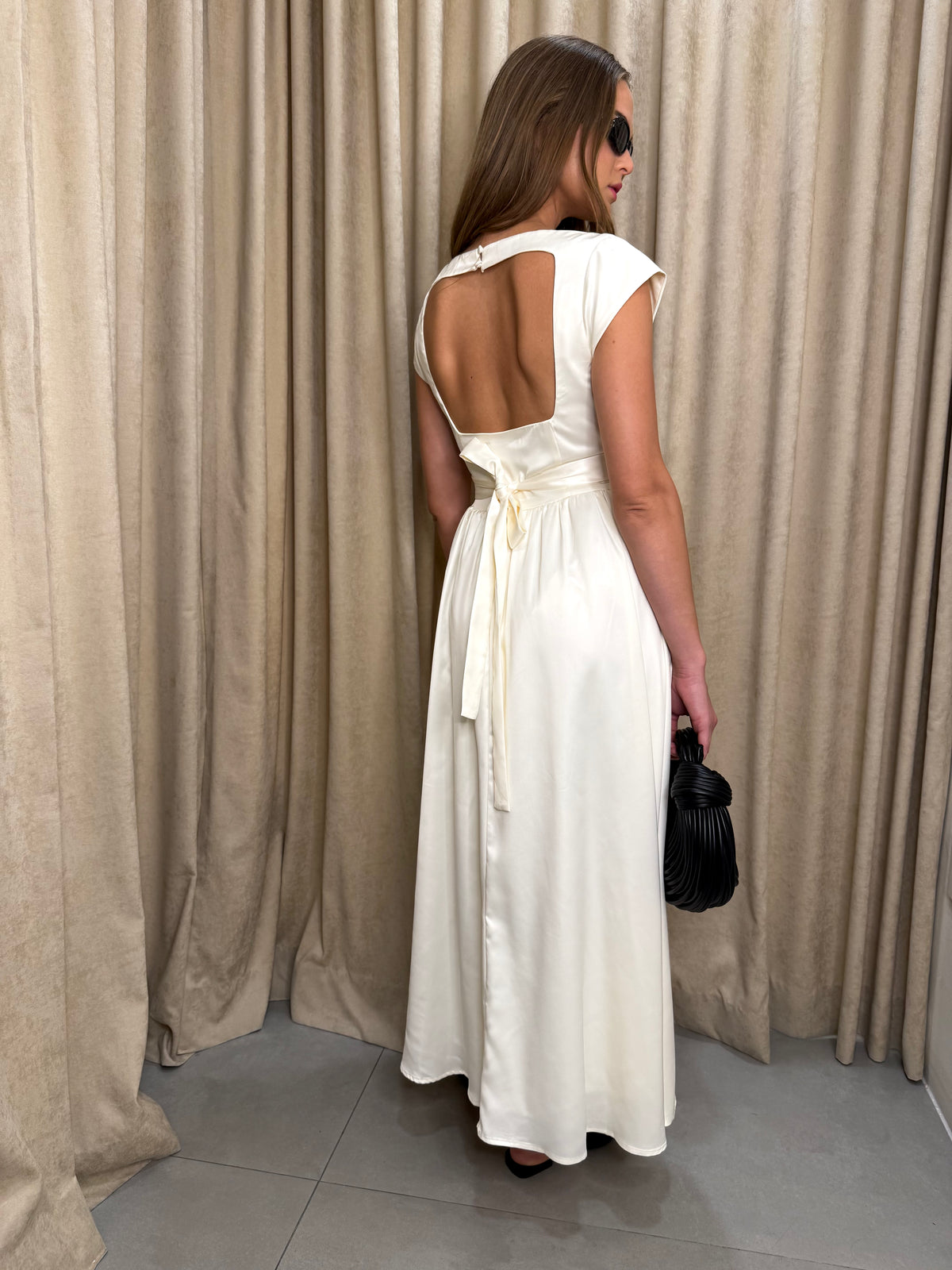 Tie Back Midi Dress