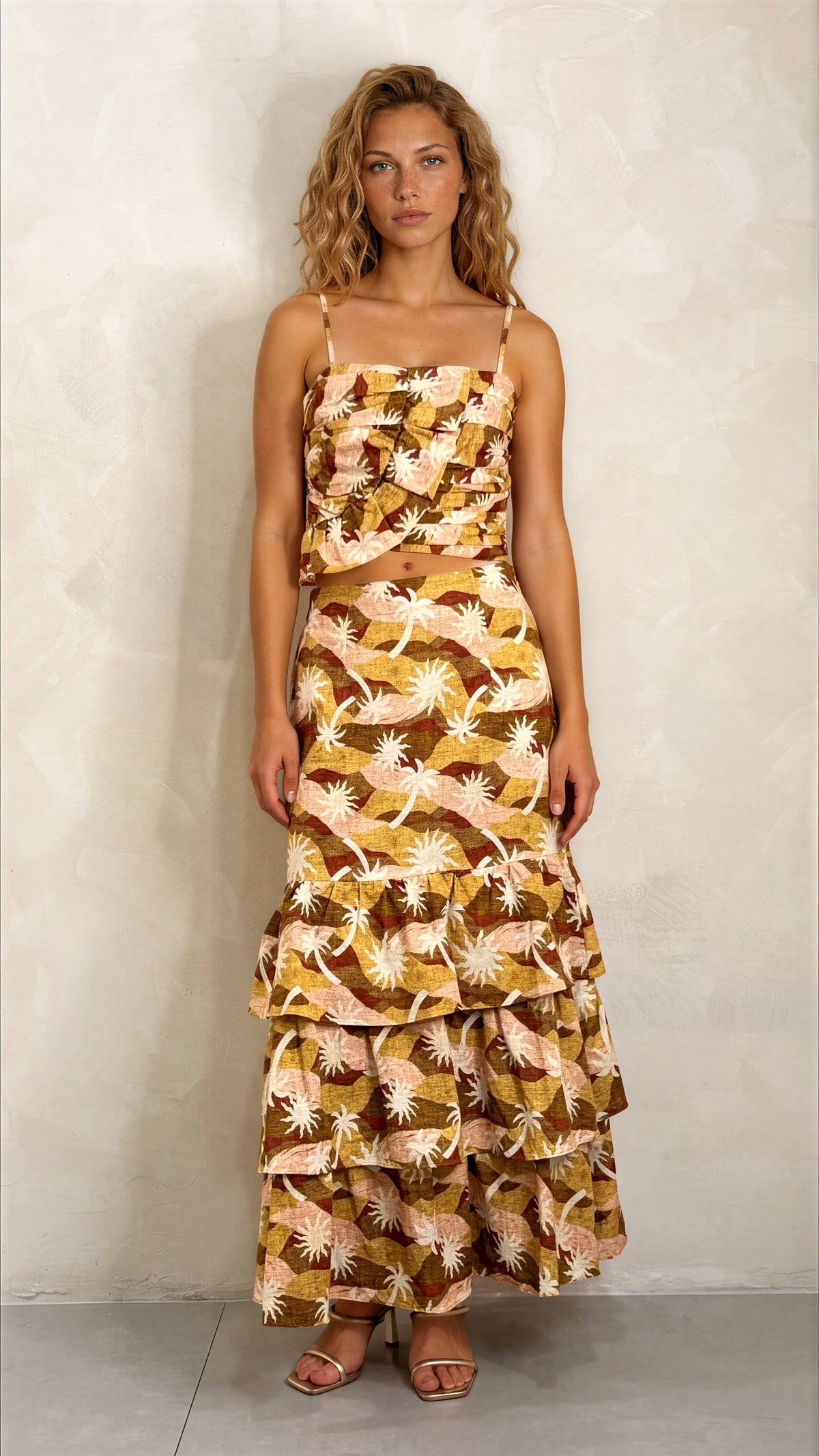 Geo Tiered Skirt