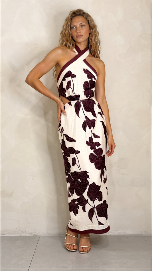 Halter Cut Out Dress