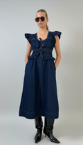 The Flutter Denim Dress