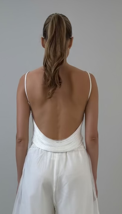 The Fringe Cami W/Drape Back