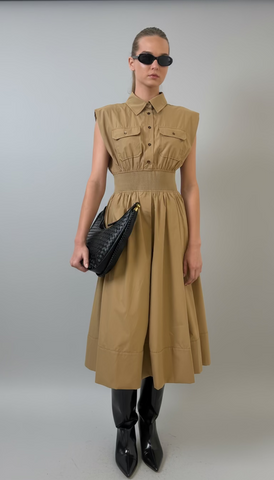 Banded Midi Dress