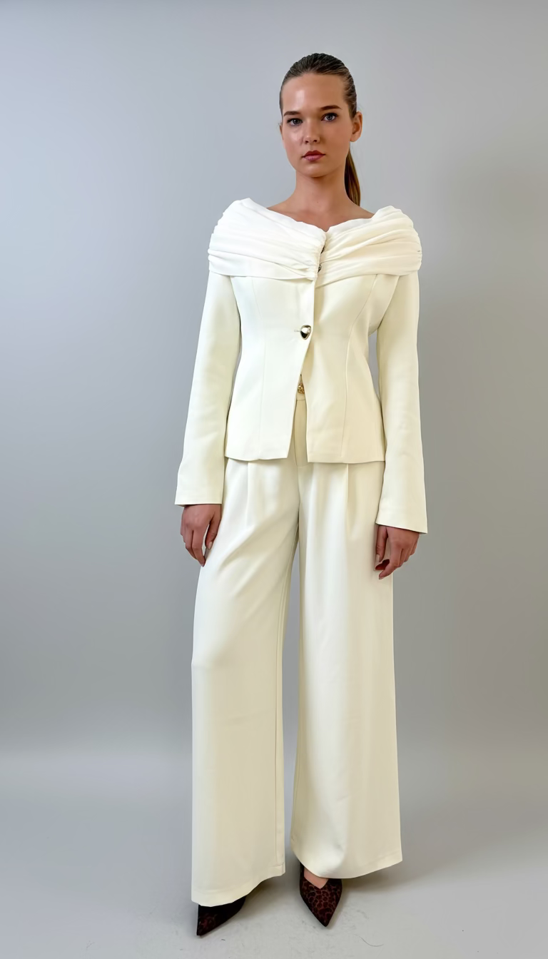 Trim Blazer Suit