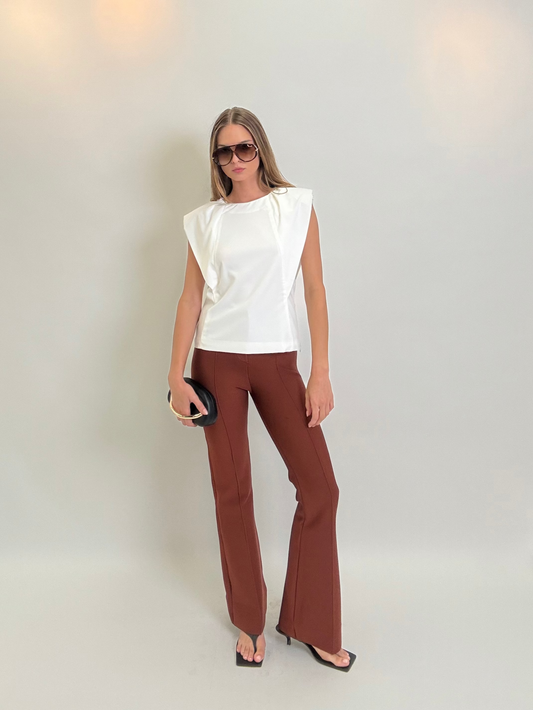 Scrunched Shoulder Tee