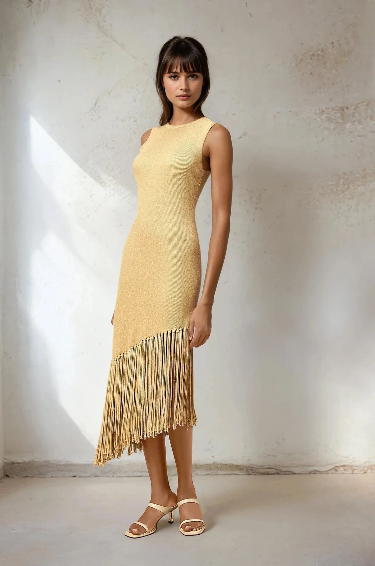 Knit Fringe Dress