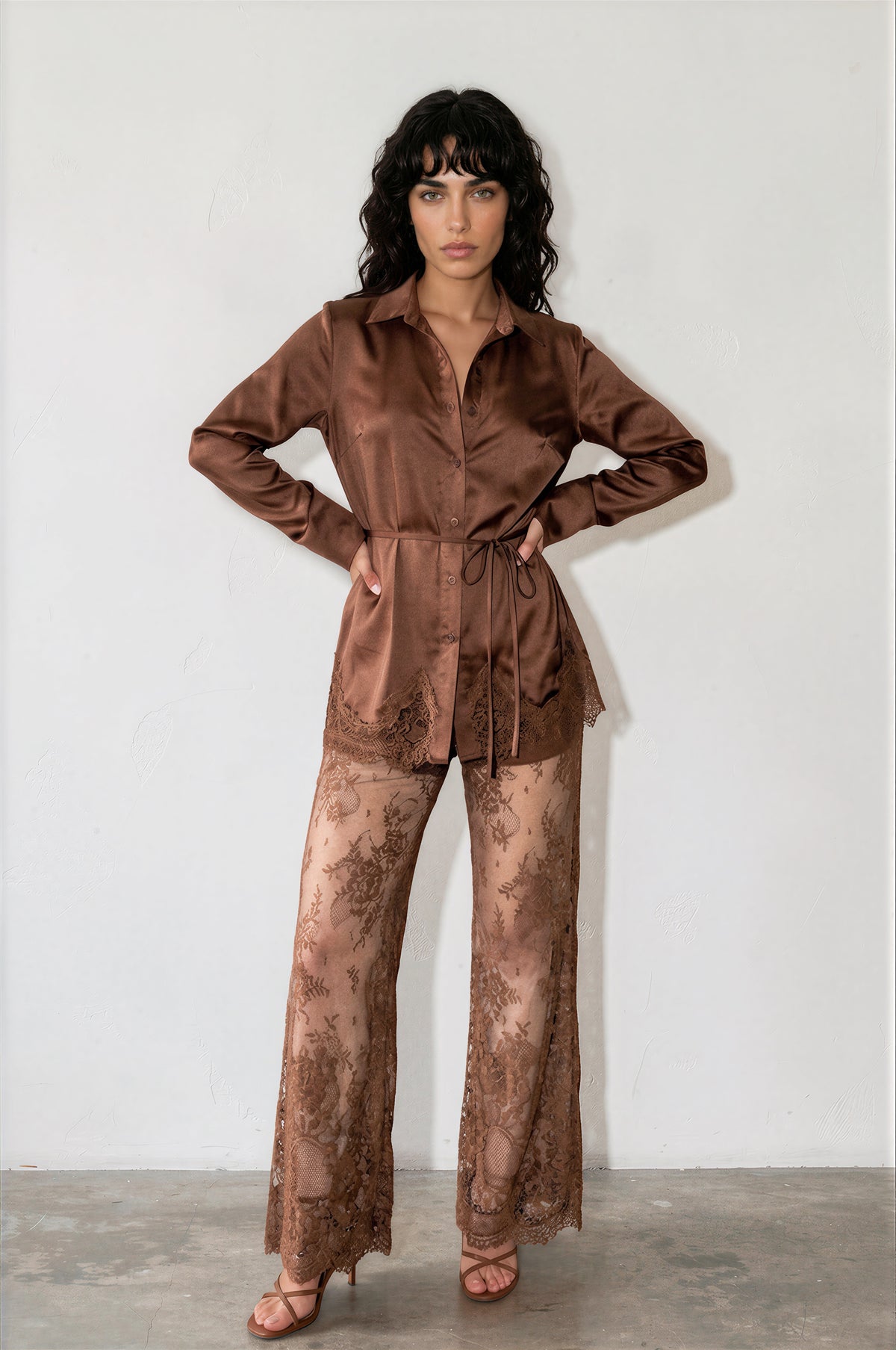 The Maye Lace Pant Set